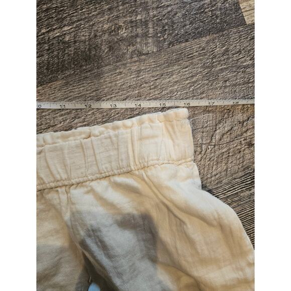 Universal threads cream gauzy cotton shorts boho nwot Womens large tan beige - Picture 2 of 5